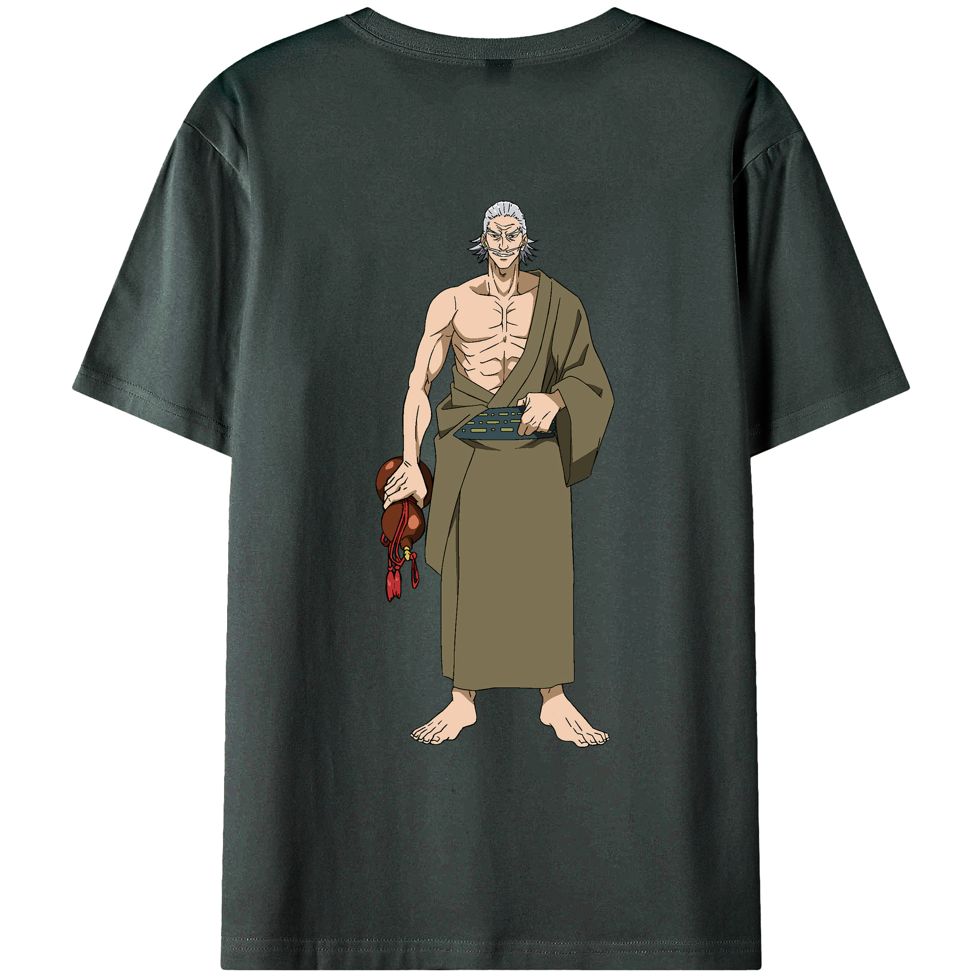 （画像用） 呪術廻戦 Jujutsu Kaisen 綿100％ メンズ半袖Tシャツ（バックプリント） 通気性